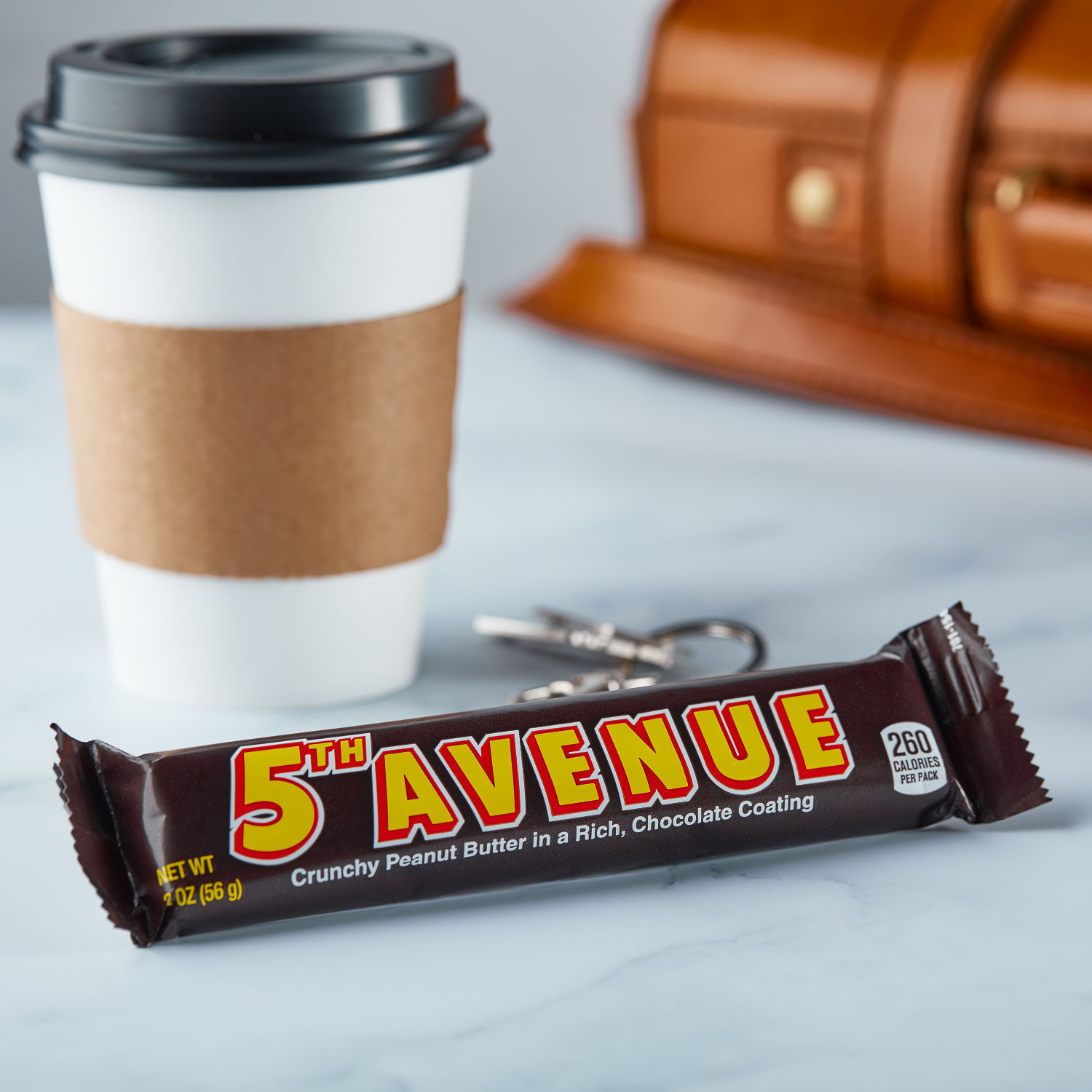 5TH AVENUE Chocolate Coated Peanut Butter Candy Bars, 2 oz (18 Count) - THE HERSHEY COMPANY